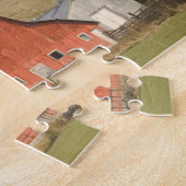 CANADA, Brits-Columbia, Enderby. Rode Schuur / Legpuzzel (Zijkant)