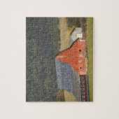CANADA, Brits-Columbia, Enderby. Rode Schuur / Legpuzzel (Verticaal)