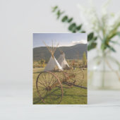 CANADA, Brits-Columbia, Enderby. Tepees & Briefkaart (Staand voorkant)