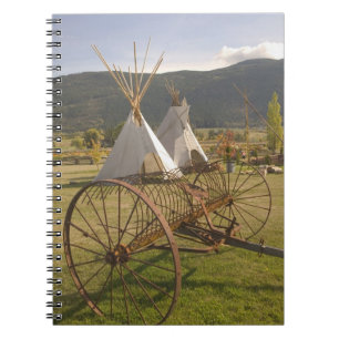 CANADA, Brits-Columbia, Enderby. Tepees & Notitieboek