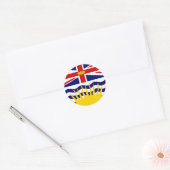 Canada Brits-Columbia Hoogwaardige vlag Ronde Sticker (Envelop)