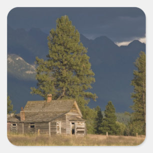 Canada, Brits-Columbia, Kootenay Rockies, Vierkante Sticker