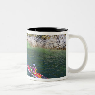 Canada, Brits-Columbia, Vancouver eiland. Zee 2 Tweekleurige Koffiemok