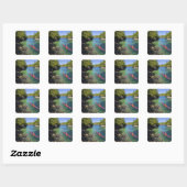 Canada, Brits-Columbia, Vancouver eiland. Zee Vierkante Sticker (Vel)