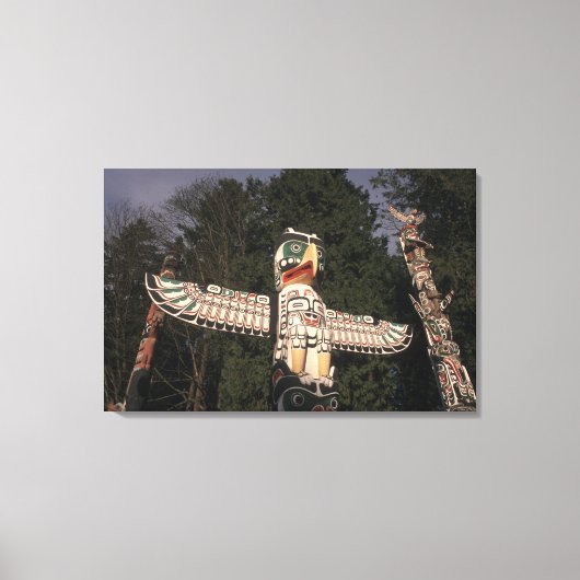 Canada, Brits-Columbia, Vancouver. Inheems Canvas Afdruk (Voorkant)