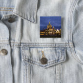 CANADA, Brits-Columbia, Victoria. Avond Vierkante Button 5,1 Cm (In situ)