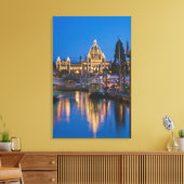 Canada, Brits-Columbia, Victoria, Binnen Canvas Afdruk (Insitu (Woonkamer))