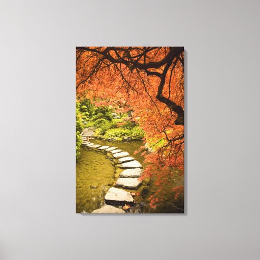 CANADA, Brits-Columbia, Victoria. Herfst Canvas Afdruk (Voorkant)