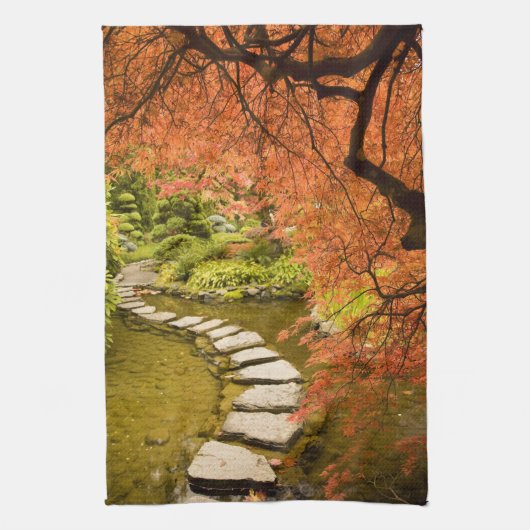 CANADA, Brits-Columbia, Victoria. Herfst Theedoek (Verticaal)