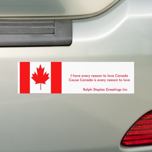 Canada Bumpersticker (Op auto)