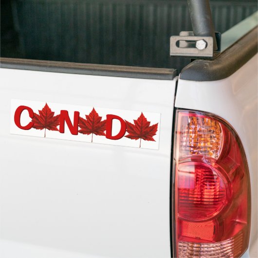 Canada Bumpersticker Autumn Gold Maple Leaf (Op Truck)