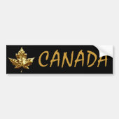 Canada Bumpersticker Gold Medal Mapleleaf Sticker (Voorkant)