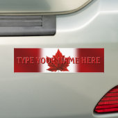 Canada Bumperstickers Gepersonaliseerd CN Flag Sti (Op auto)