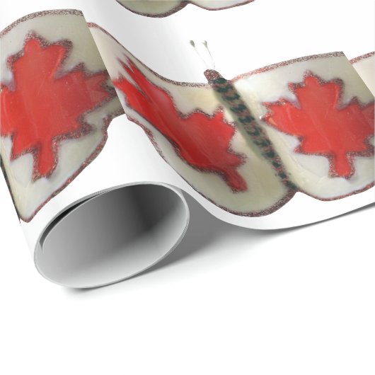 Canada Butterfly Cadeaupapier (Rol Hoek)