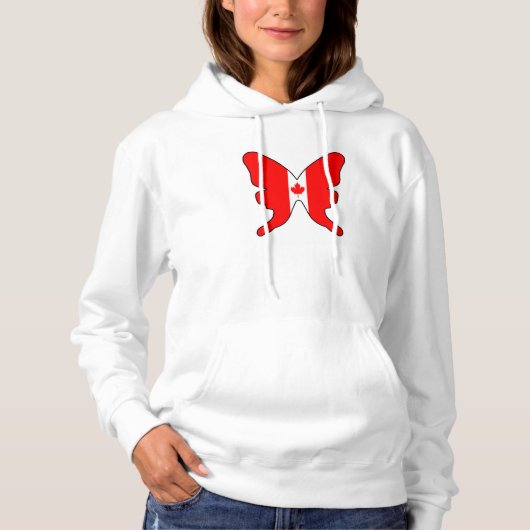 Canada Butterfly Women Hoodie (Voorkant)