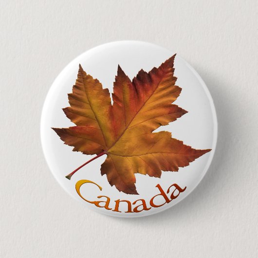Canada Button Canada Maple Leaf Souvenir Buttonnen (Voorkant)