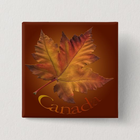 Canada Button Canada Maple Leaf Souvenir Buttonnen (Voorkant)
