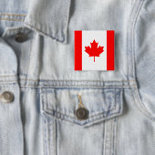 Canada-Button Vierkante Button 5,1 Cm (In situ)