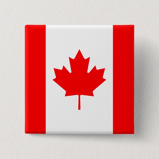 Canada-Button Vierkante Button 5,1 Cm (Voorkant)