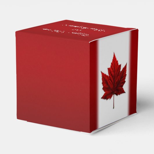 Canada Cadeaudoos Personaliseer Canadese vlag Cade Bedankdoosjes (Achterkant)