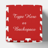 Canada Cadeaudoos Personaliseer Canadese vlag Cade Bedankdoosjes (Bovenkant)