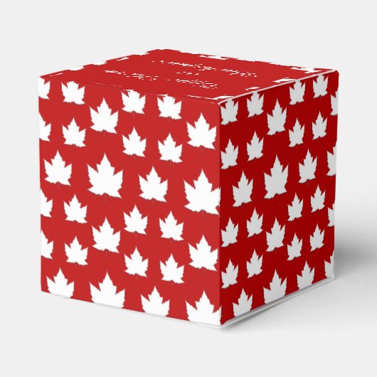 Canada Cadeaudoos Personaliseer Canadese vlag Cade Bedankdoosjes (Achterkant)