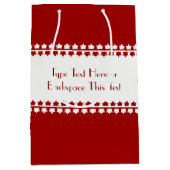 Canada Cadeaus Custom Canada Maple Leaf Gift Bag Medium Cadeauzakje (Voorkant)
