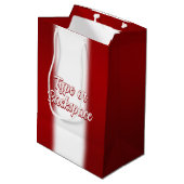 Canada Cadeautassen Personaliseer Maple Leaf Cadea Medium Cadeauzakje (Achterkant Gekanteld)