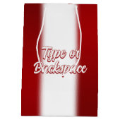 Canada Cadeautassen Personaliseer Maple Leaf Cadea Medium Cadeauzakje (Achterkant)