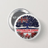 Canada Canada Australian Tree Roots Ronde Button 5,7 Cm (Voorkant /achterkant)
