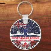 Canada Canada Australian Tree Roots Sleutelhanger (Achterkant)
