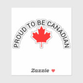 CANADA, CANADA, CAN, TROTS OM CANADEES TE ZIJN, ,b Sticker (Vel)