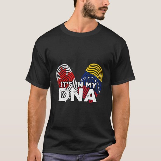 Canada Canadees Venezuela Venezolaanse gemengde DN T-shirt (Voorkant)