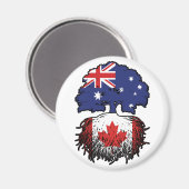 Canada Canadese Australian Australia Tree Roots Magneet (Voorkant / Achterkant)