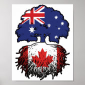 Canada Canadese Australian Australia Tree Roots Poster (Voorkant)