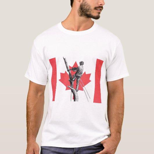 Canada Canadese boomboomchirurg kettingzaag. T-shirt (Voorkant)