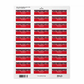 Canada Canadese Kerst Winter Eland Adres Etiket (Full Sheet)