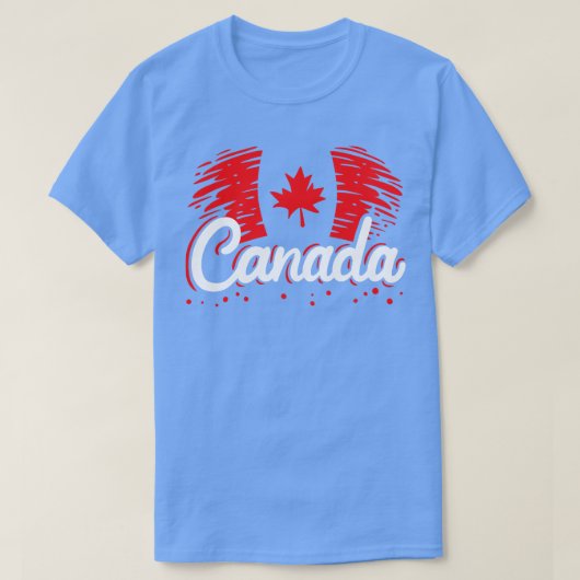 Canada Canadese maaple Leaf T-shirt (Design voorkant)
