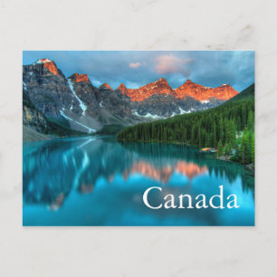 Canada Canadese Meer Banff Ansichtkaart Briefkaart