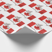 CANADA | Canadese vlag Cadeaupapier (Hoek)