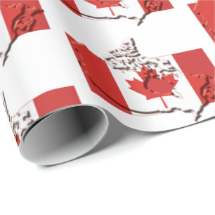 CANADA Canadese vlag Cadeaupapier