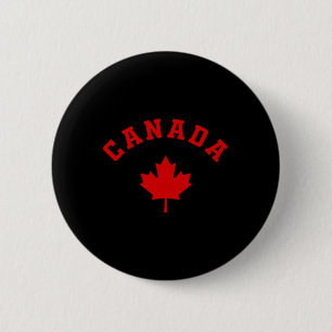 Canada Canadese Vlag Esdoornblad Logo Wandelen Ski Ronde Button 5,7 Cm