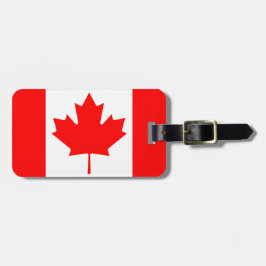 Canada Canadese Vlag Kleuren Reis Bagage Label