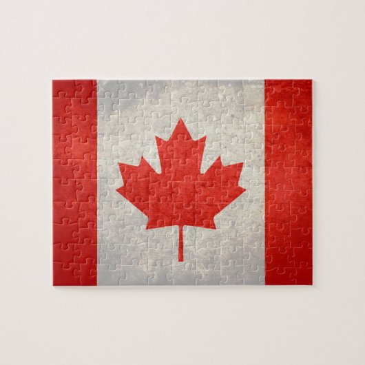 Canada; Canadese vlag Legpuzzel (Horizontaal)