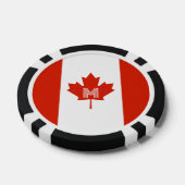 Canada Canadese vlag Maple Leaf Monogram Poker Chips (Enkel)