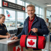 CANADA. Canadese vlag. Patriotisch.  Plunjezak