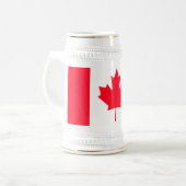 CANADA. Canadese vlag. Patriottisch.  Bierpul (Voorkant links)