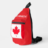 CANADA. Canadese vlag. Patriottisch. draagtas Sling Bag (Rechterhoek)