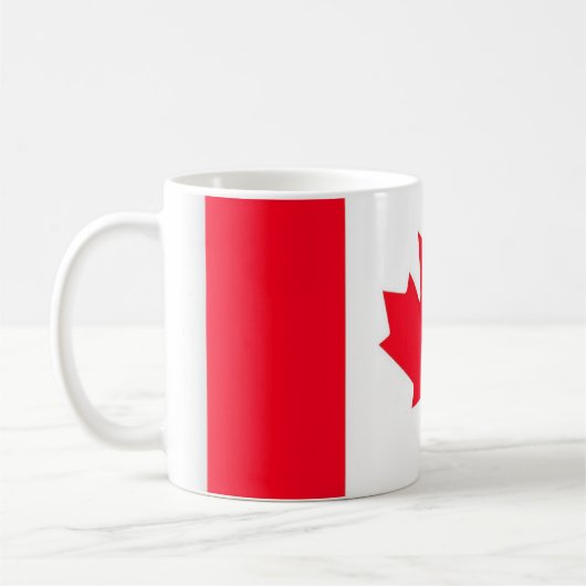 CANADA. Canadese vlag. Patriottisch. Koffiekop Koffiemok (Links)