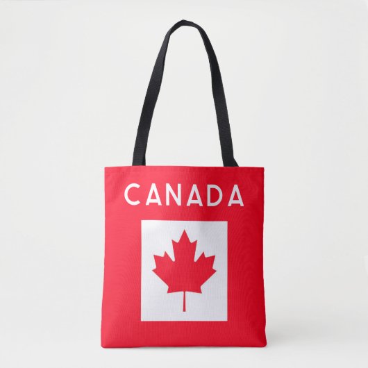 CANADA. Canadese vlag. Patriottisch. Schouder Tote Bag (Voorkant)